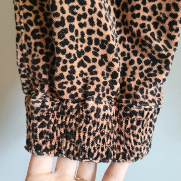 Anthropologie Kalea Corduroy Animal Print Jogger Trousers - Picture 10 of 13